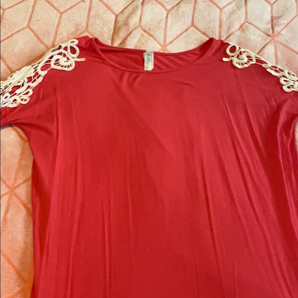 Pink tunic top